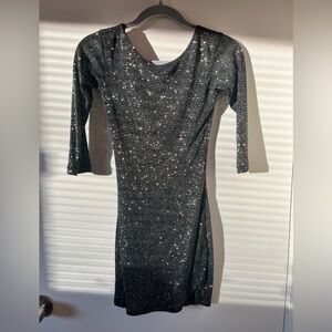 Glittery mini dress